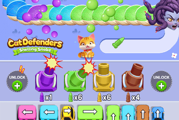 Cat Defenders: Shelling Snake