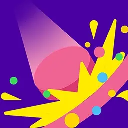 Fröhliche Farb-Ränder