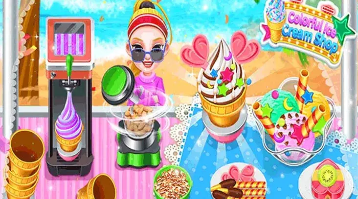 Colorful Ice Cream Shop MiniGame