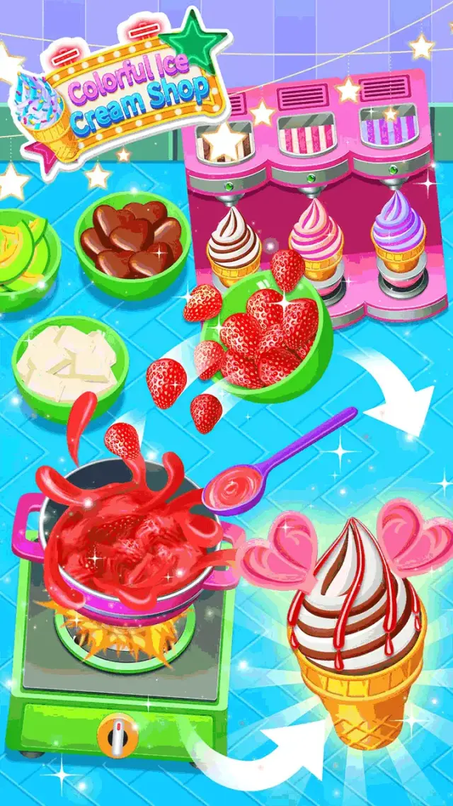 Colorful Ice Cream Shop