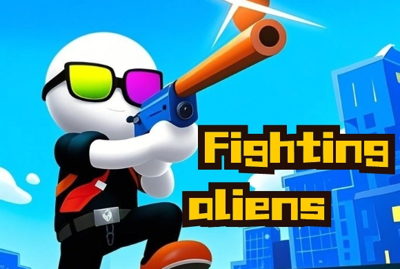 Fighting aliens MiniGame