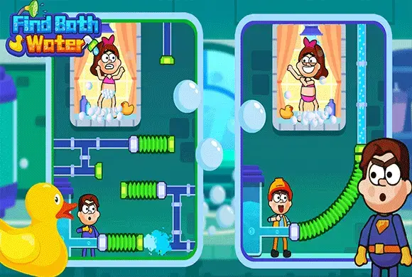 Finde das Badewasser