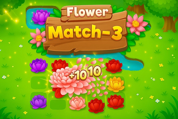 Flower Match 3 MiniGame
