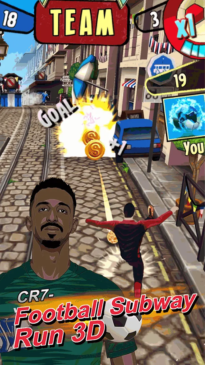 Football Subway Run 3D