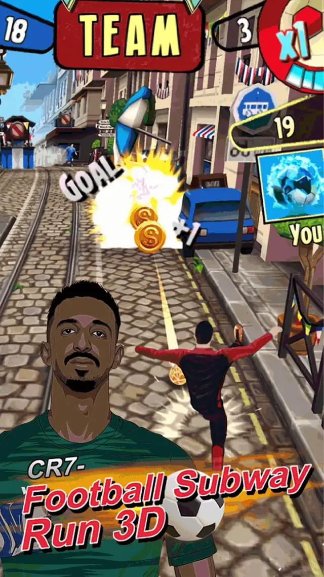 Football Subway Run 3D