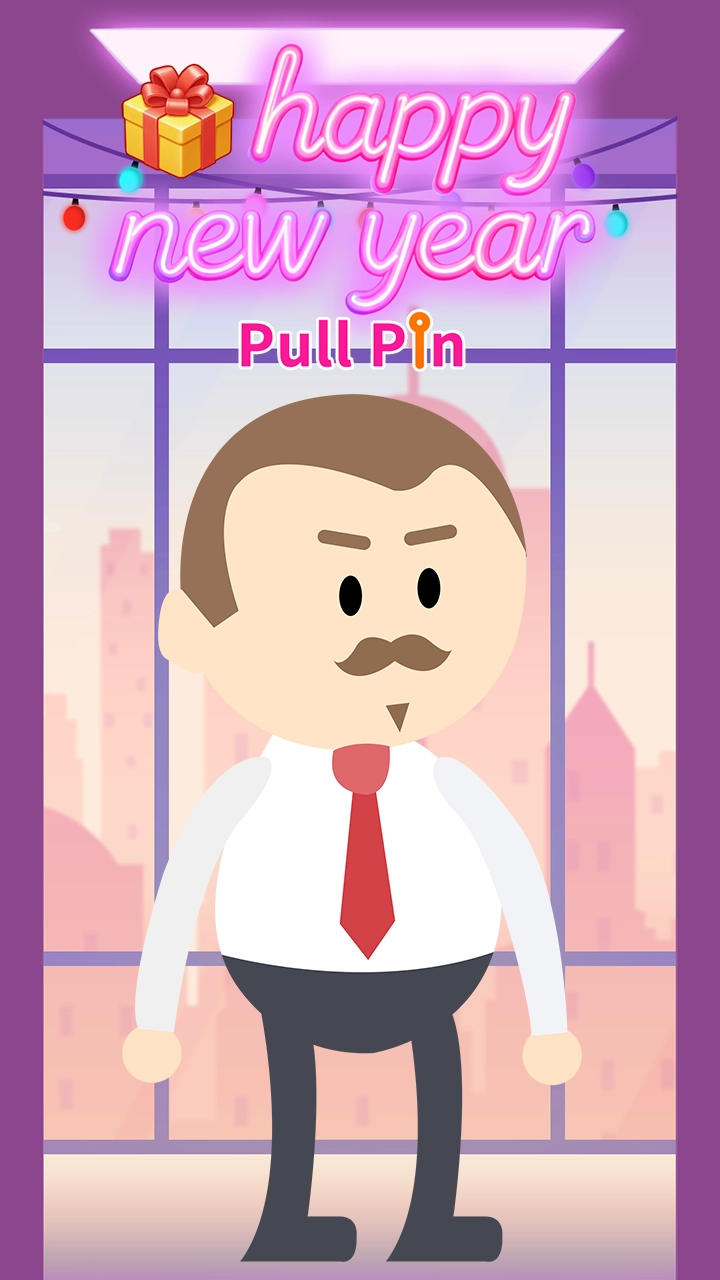 Happy New Year Pull Pin