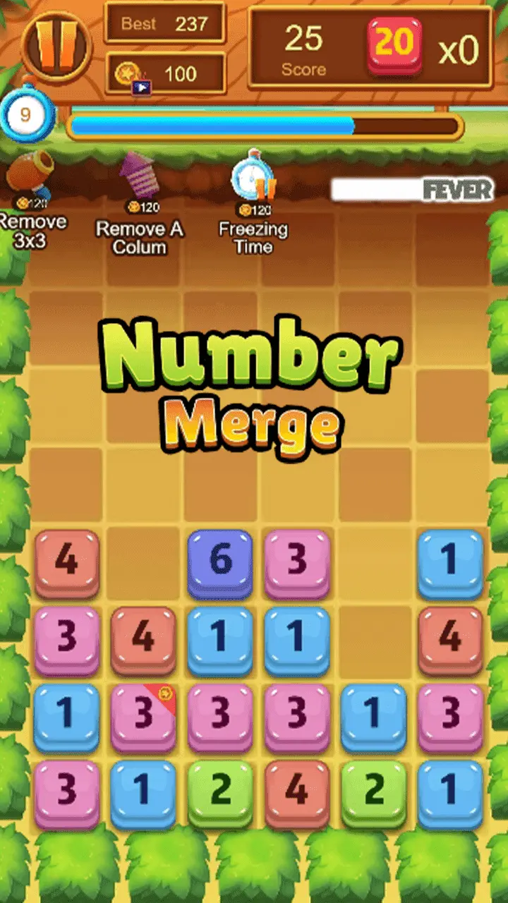 Fusión de Números MiniGame