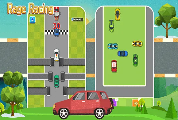 Rage Racing MiniGame