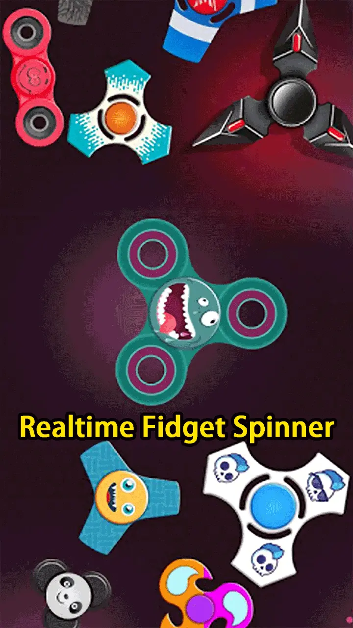 Realtime Fidget Spinner MiniGame