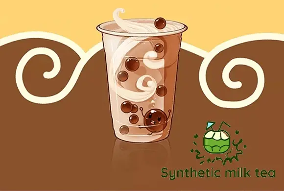 Synthetischer Milchtee